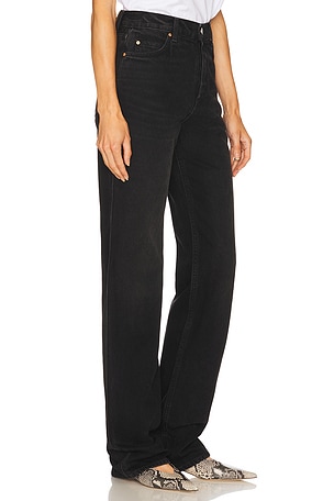 GRLFRND Graham High Rise Straight in Black