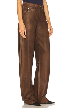 GRLFRND Austen Low Rise Curve in Brown