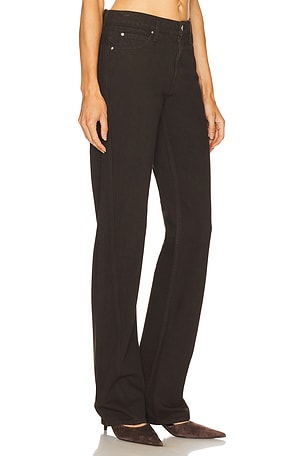 GRLFRND Graham Low Rise Straight Twisted Seam in Brown