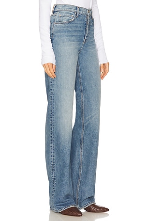 GRLFRND Brooklyn High Rise Straight in Blue