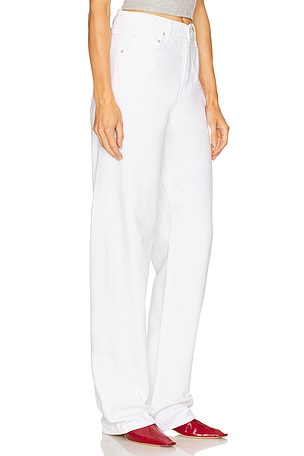 GRLFRND Bella Low Rise Boyfriend in White