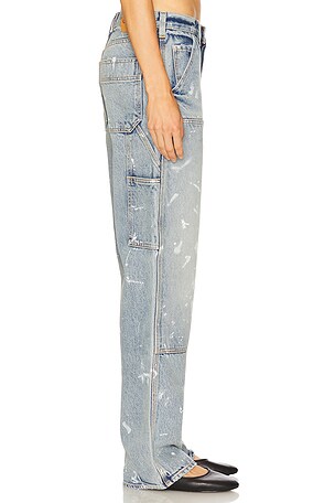 GRLFRND Bella Low Rise Boyfriend Carpenter in Blue