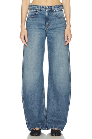 GRLFRND Austen Low Rise Curve Detached Waist en Bleu