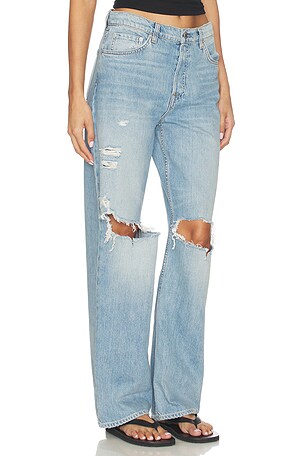 GRLFRND Bella Low Rise Boyfriend in Denim-Light