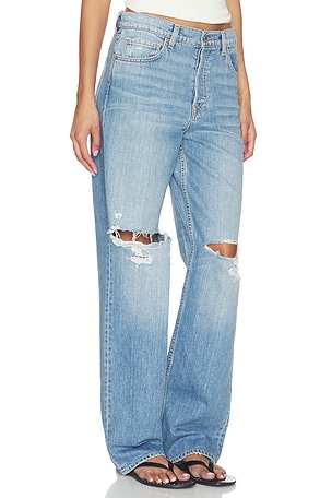 GRLFRND Bella Low Rise Boyfriend in Blue