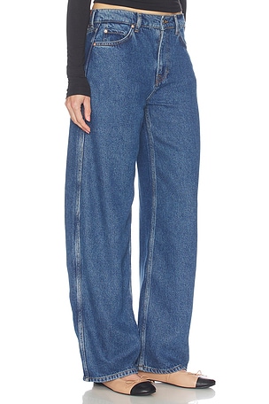 GRLFRND Austen Low Rise Curve in Blue