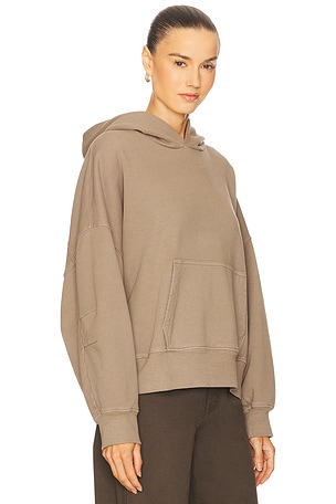 GRLFRND Essential Hoodie in Brown. Size XXS. Also