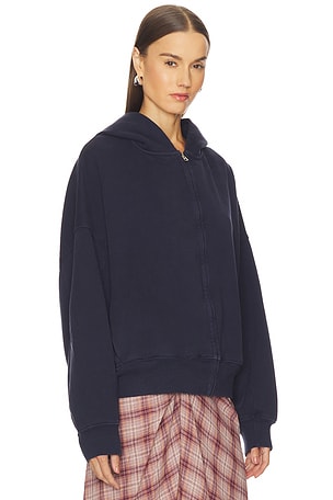 GRLFRND Zip Hoodie in Navy
