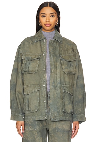 Kaia Oversized Drawstring JacketGRLFRND$395