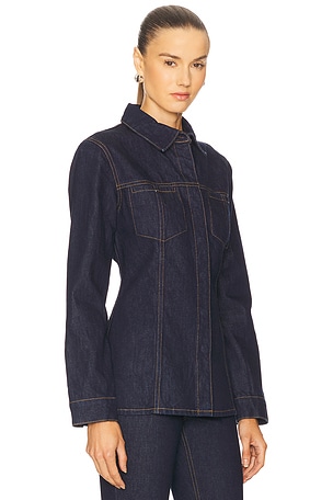 GRLFRND BLOUSON DREW en Bleu