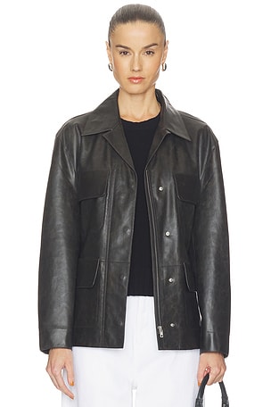 Dara Leather Jacket GRLFRND