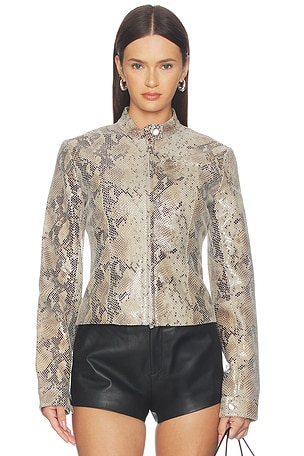 x Sophia Kelly Amari Leather Moto GRLFRND