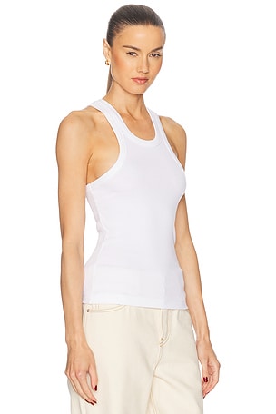 GRLFRND Essential Racer Tank in White