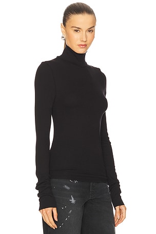 GRLFRND Essential Long Sleeve Turtleneck in Black