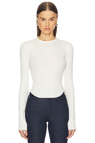 Scoop Hem Long Sleeve Tee GRLFRND