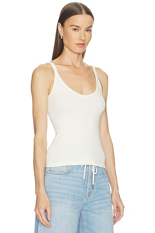 GRLFRND U-neck Tank in White