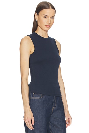 GRLFRND Muscle Tank in Navy