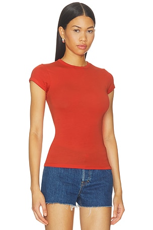 GRLFRND Crew Neck Slim Fit Tee in Red