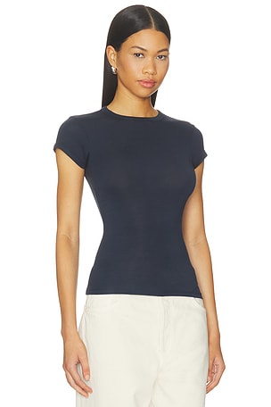 GRLFRND Crew Neck Slim Fit Tee in Navy