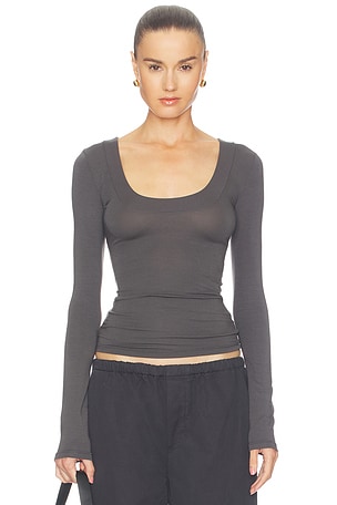 x Sophia Kelly Scoop Neck Long Sleeve Tee GRLFRND