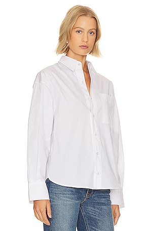 GRLFRND x Lindsi Lane Button Down Shirt in White