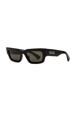Gucci Rectangular Sunglasses in Black