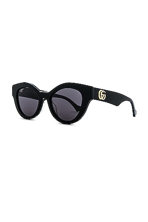 Gucci Generation Cat Eye Sunglasses in Black