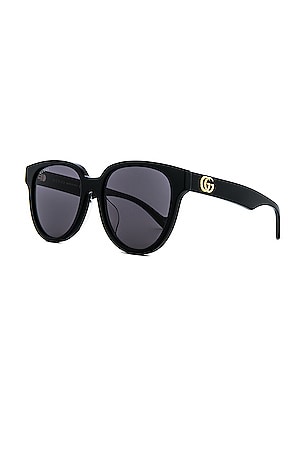 Gucci Generation Round Sunglasses in Black