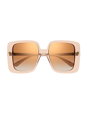 80's Monocolor Butterfly Sunglasses Gucci