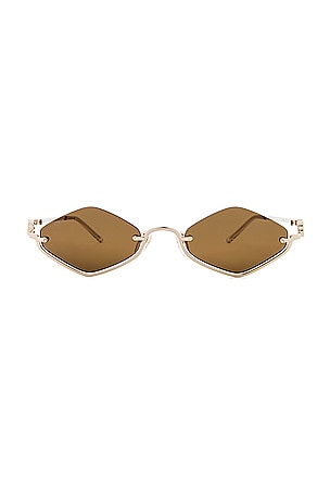 Gg Upside Down Geometrical SunglassesGucci$595
