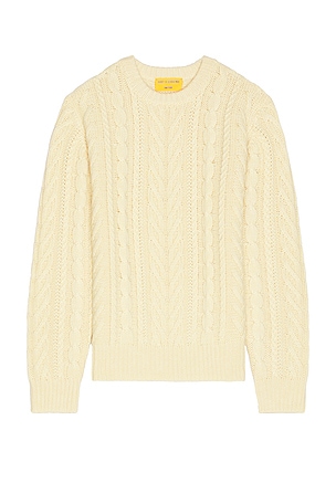 Fisherman Crew Neck Sweater Guest In Residence