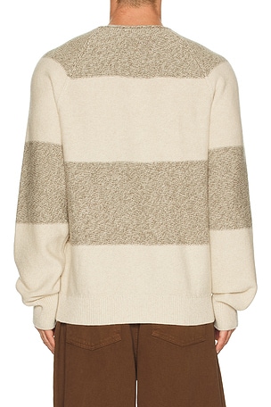 Guest In Residence Striped Island Rollneck in Beige
