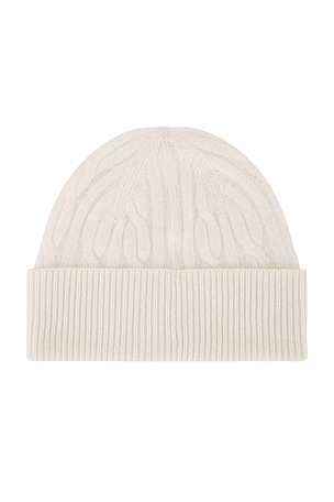 Guest In Residence Cable Beanie in Cream