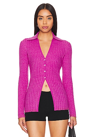 Rib Button Cardigan Guest In Residence
