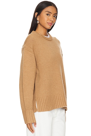 Guest In Residence Cozy Crew Sweater in Tan