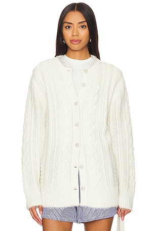 Rossella Cable Cashmere Cardigan Guest In Residence