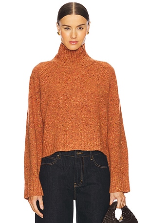 Cropped Turtleneck Cashmere Sweater Guest In Residence