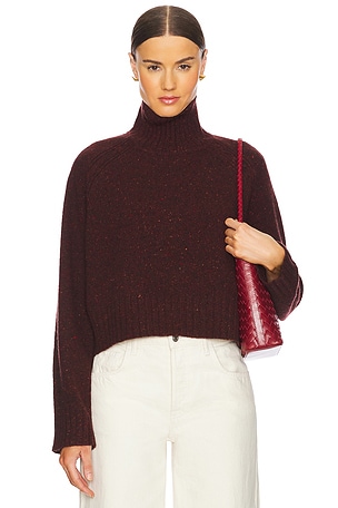 Cropped Turtleneck Cashmere Sweater Guest In Residence