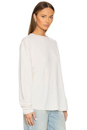 Guest In Residence Oversize Crew Sweater in Cream