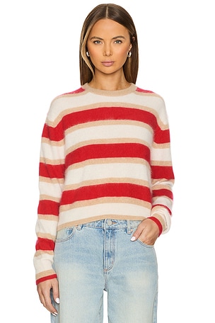 Grizzly Stripe Crew Sweater Guest In Residence