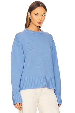 Guest In Residence Cozy Crew Cashmere Sweater in Blue