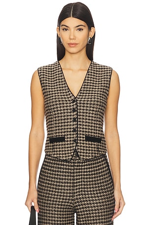 Houndstooth Tailored Vest Guest In Residence
