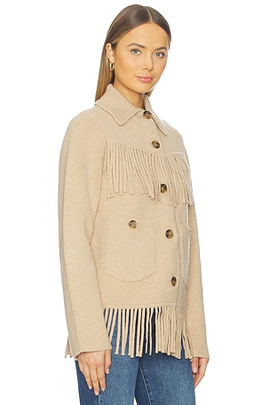 Guest In Residence Western Fringe Jacket in Tan