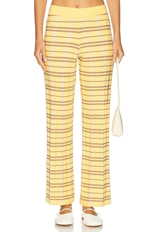 Plaid Flare Pant Guest In Residence