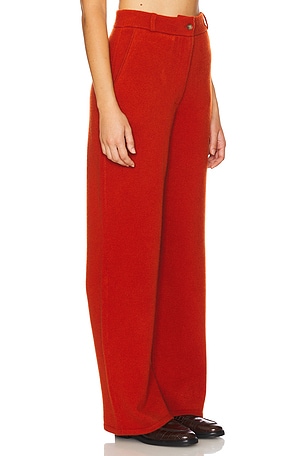 Guest In Residence Tailored Cashmere Pant in Burnt Orange