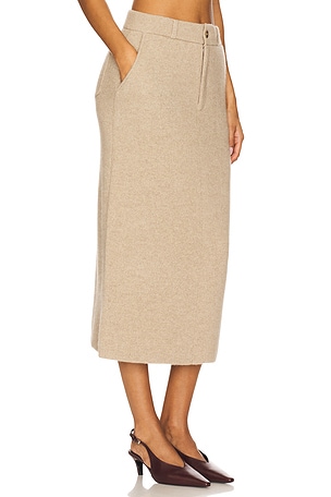 Guest In Residence Tailored Skirt in Taupe