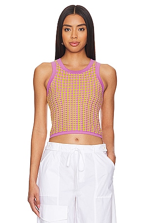 Gingham Tank Top Guest In Residence