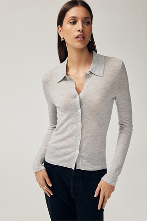 Long Sleeve Cashmere Shirt Guest In Residence