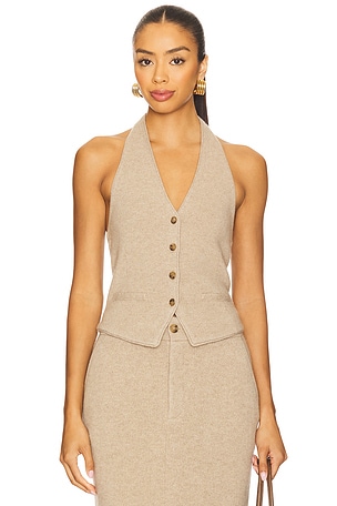 Tailored Halter Vest Guest In Residence