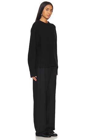 Guest In Residence Cozy Crew Sweater in Black